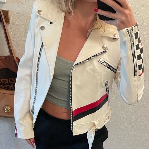 NWT Kendall x Kylie x Logan Real 100% Leather Jacket - Picture 4 of 11